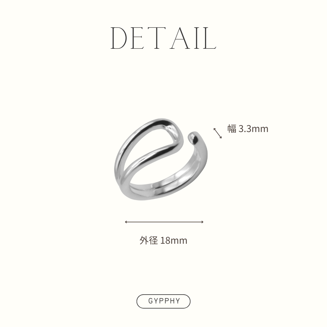 Double recta ear-cuff.