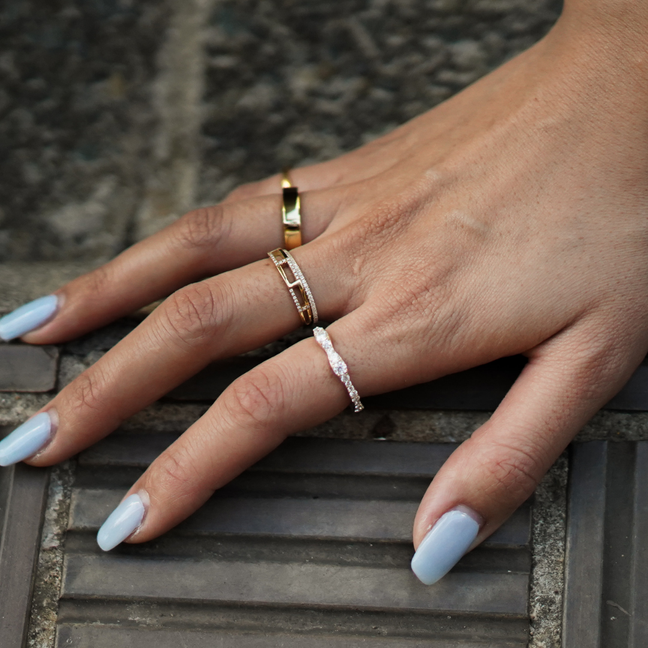 Ladder Stone Ring