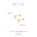 Circle hole pop earring.