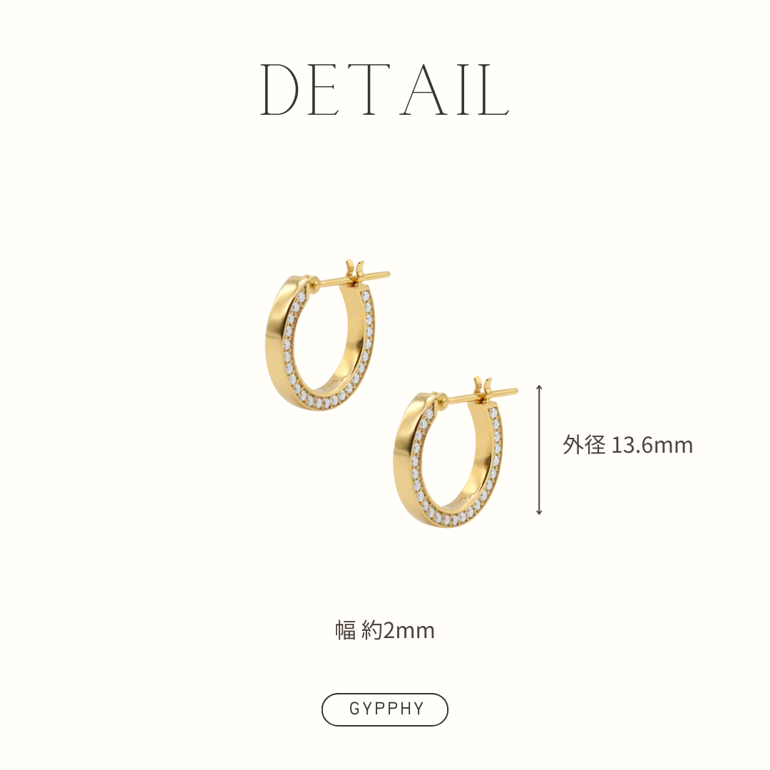 Pop hoop earring.