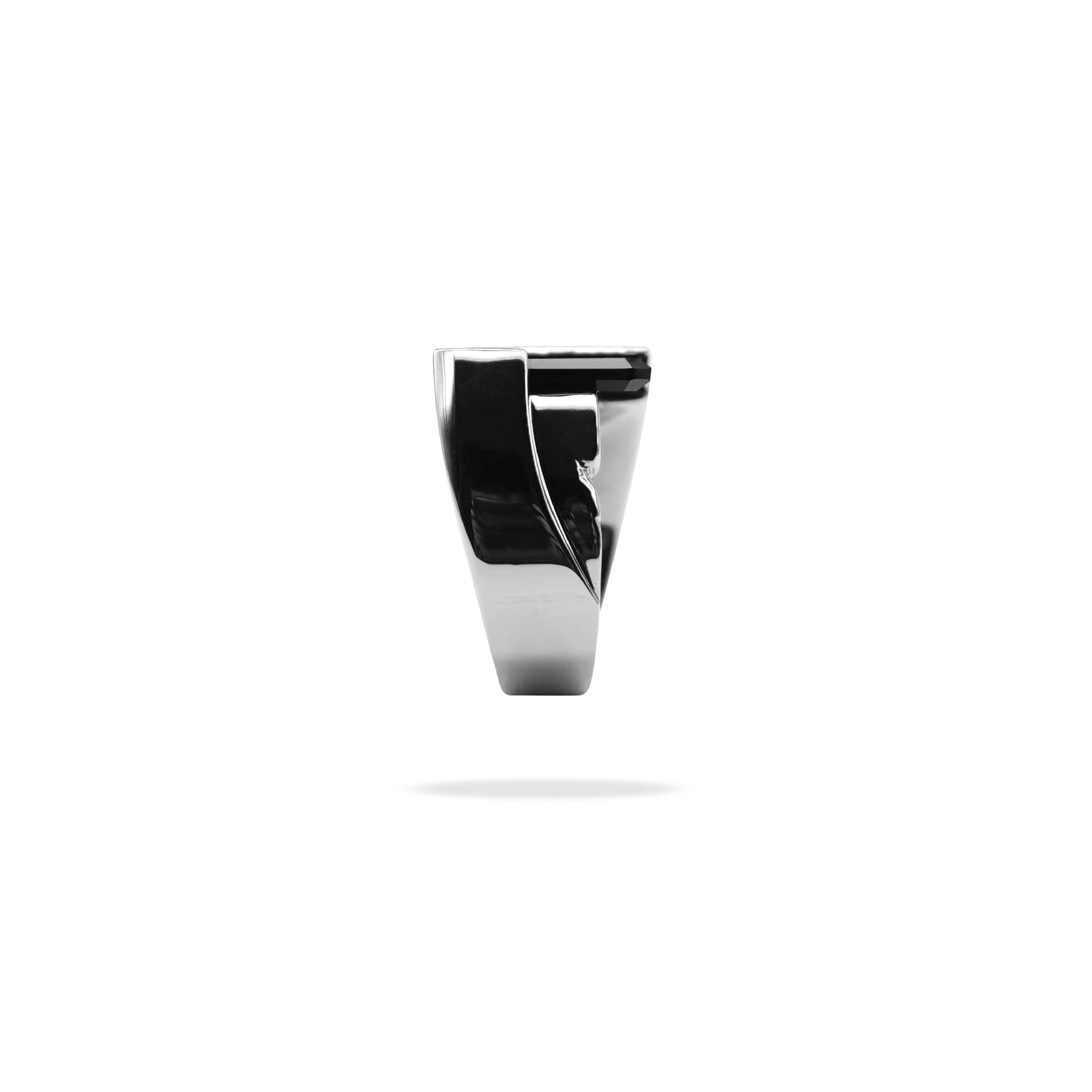 drought square black onyx ring.