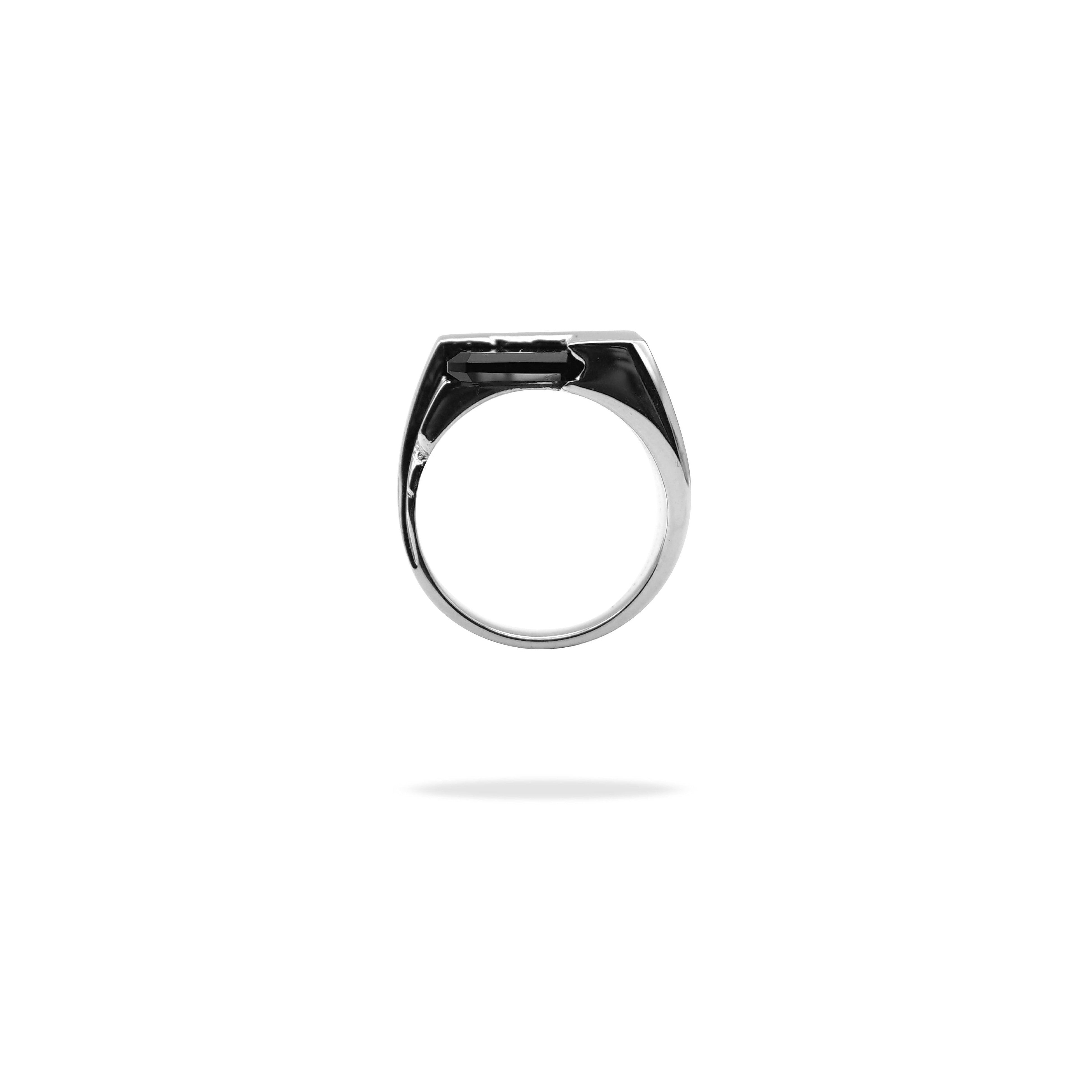 drought square black onyx ring.