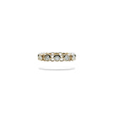 Vesica Piscis Round Full Eternity Ring