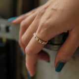 Vesica Piscis Trillion Full Eternity Ring