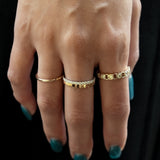 Vesica Piscis Round Full Eternity Ring