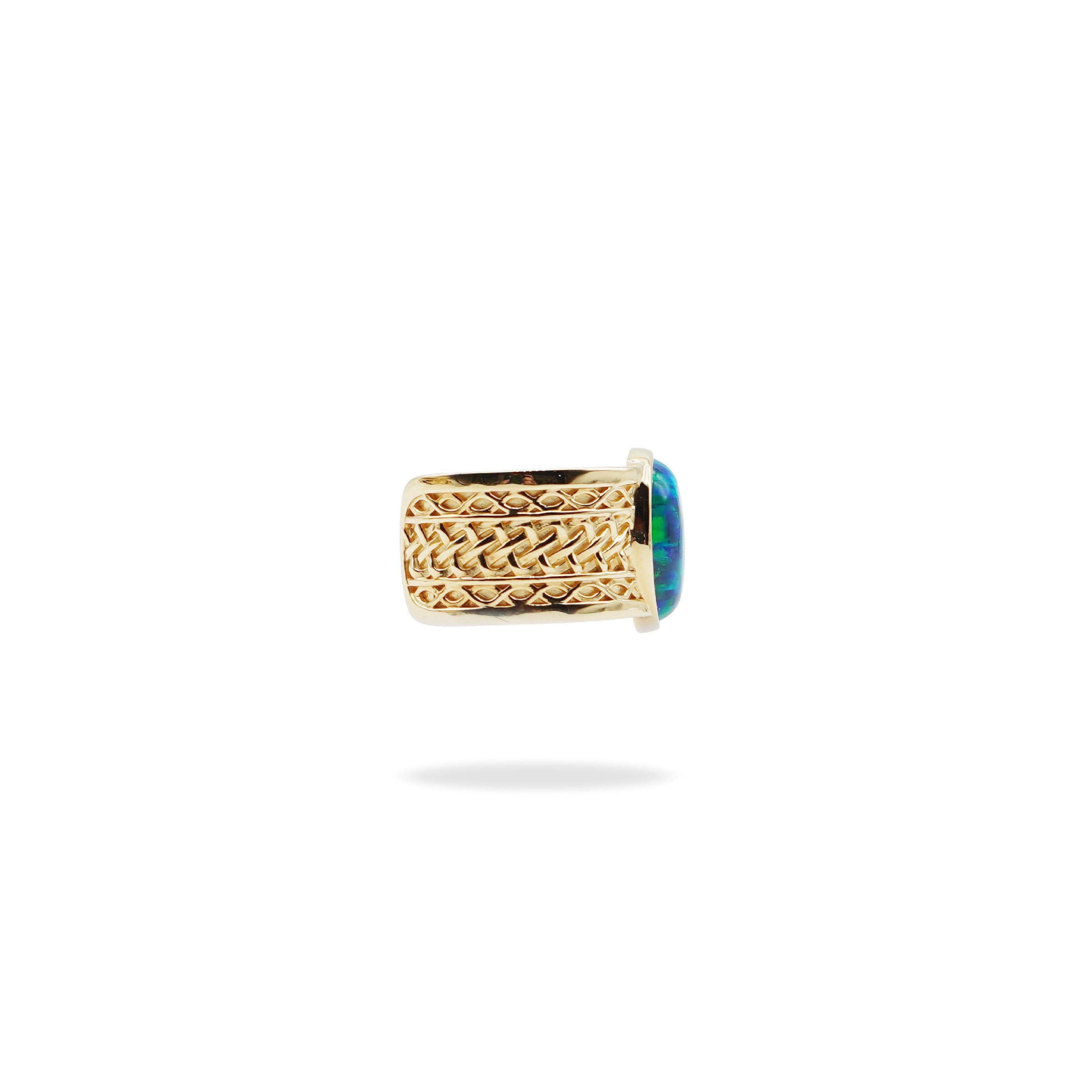 Archaic Mural Opal Ring.