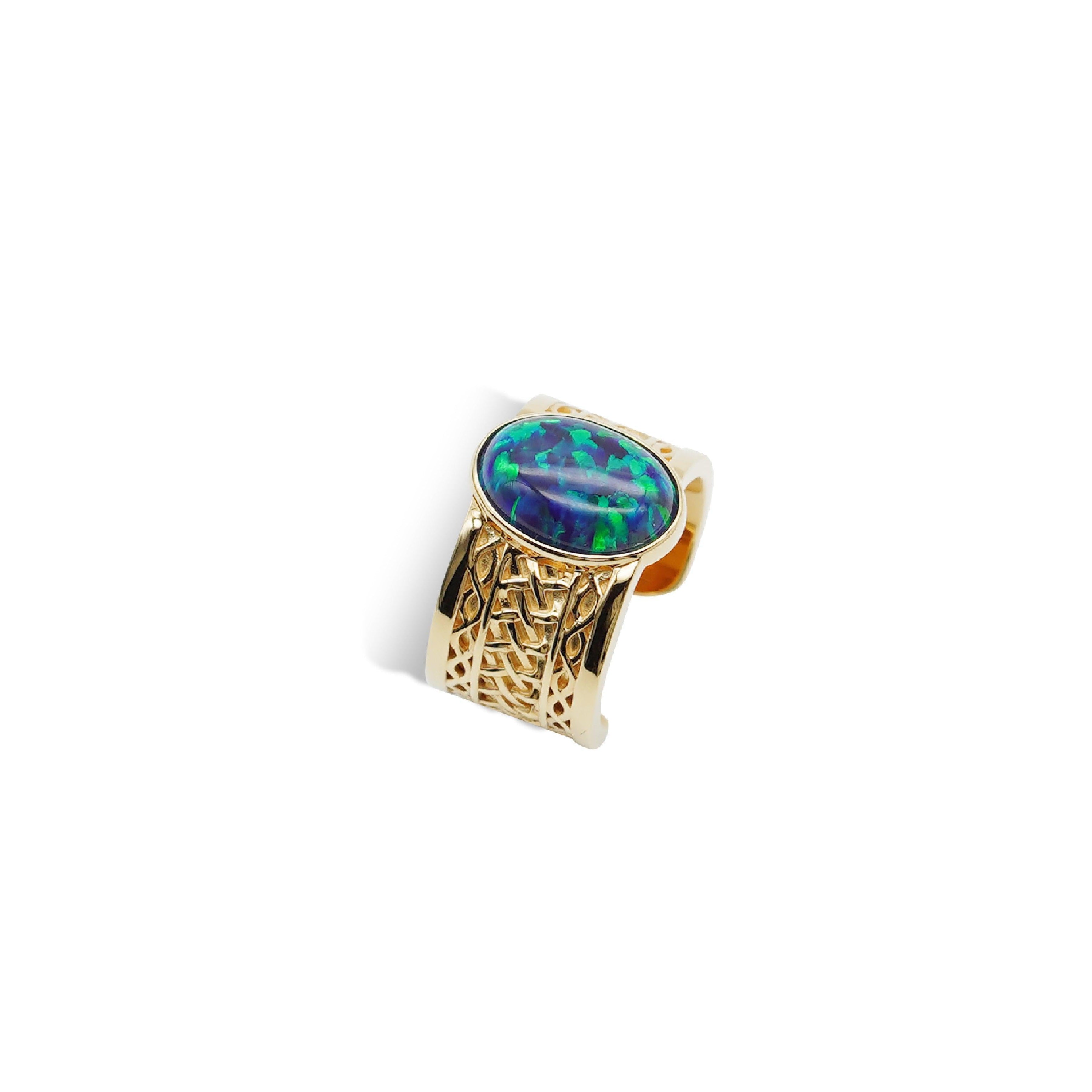 Archaic Mural Opal Ring.