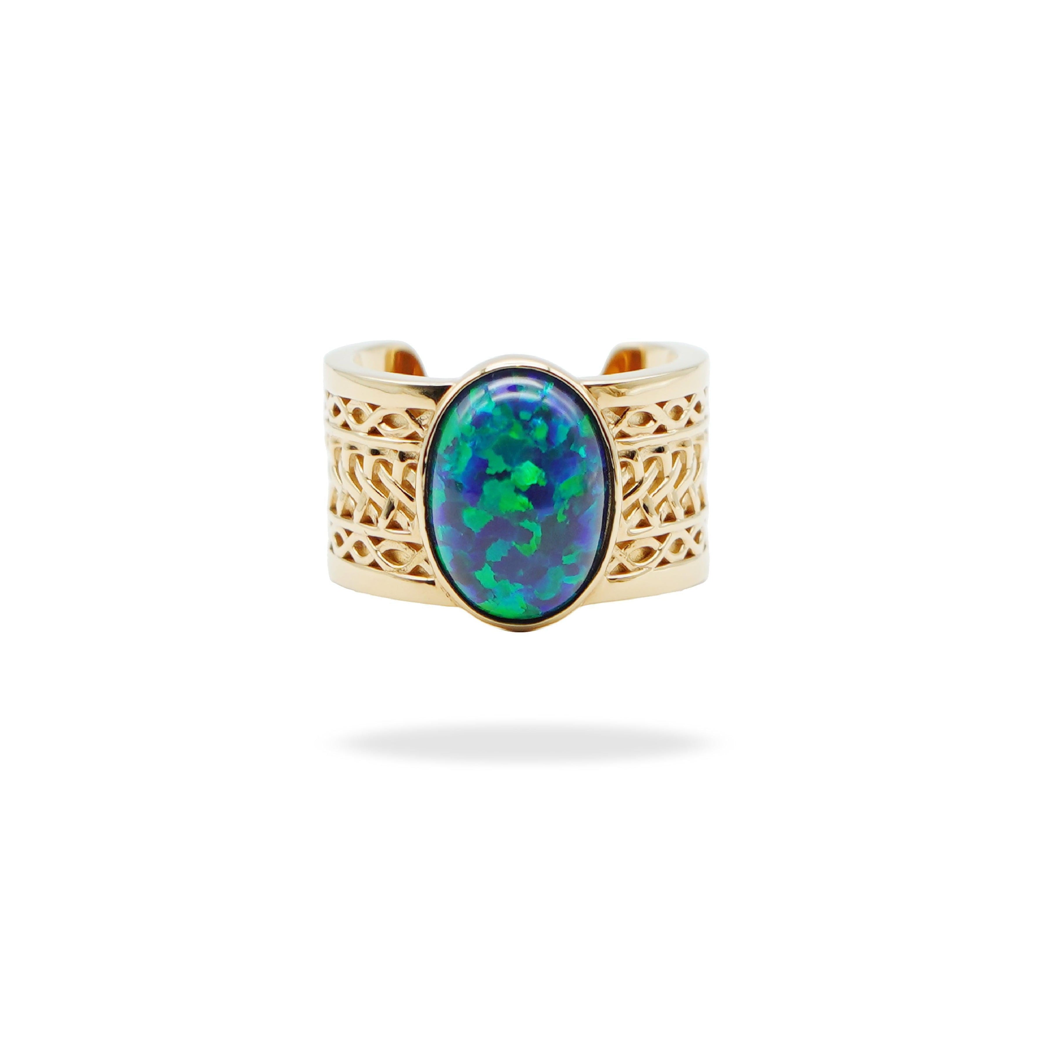 Archaic Mural Opal Ring.