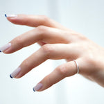 HALF ENAMEL FULL ETERNITY RING.