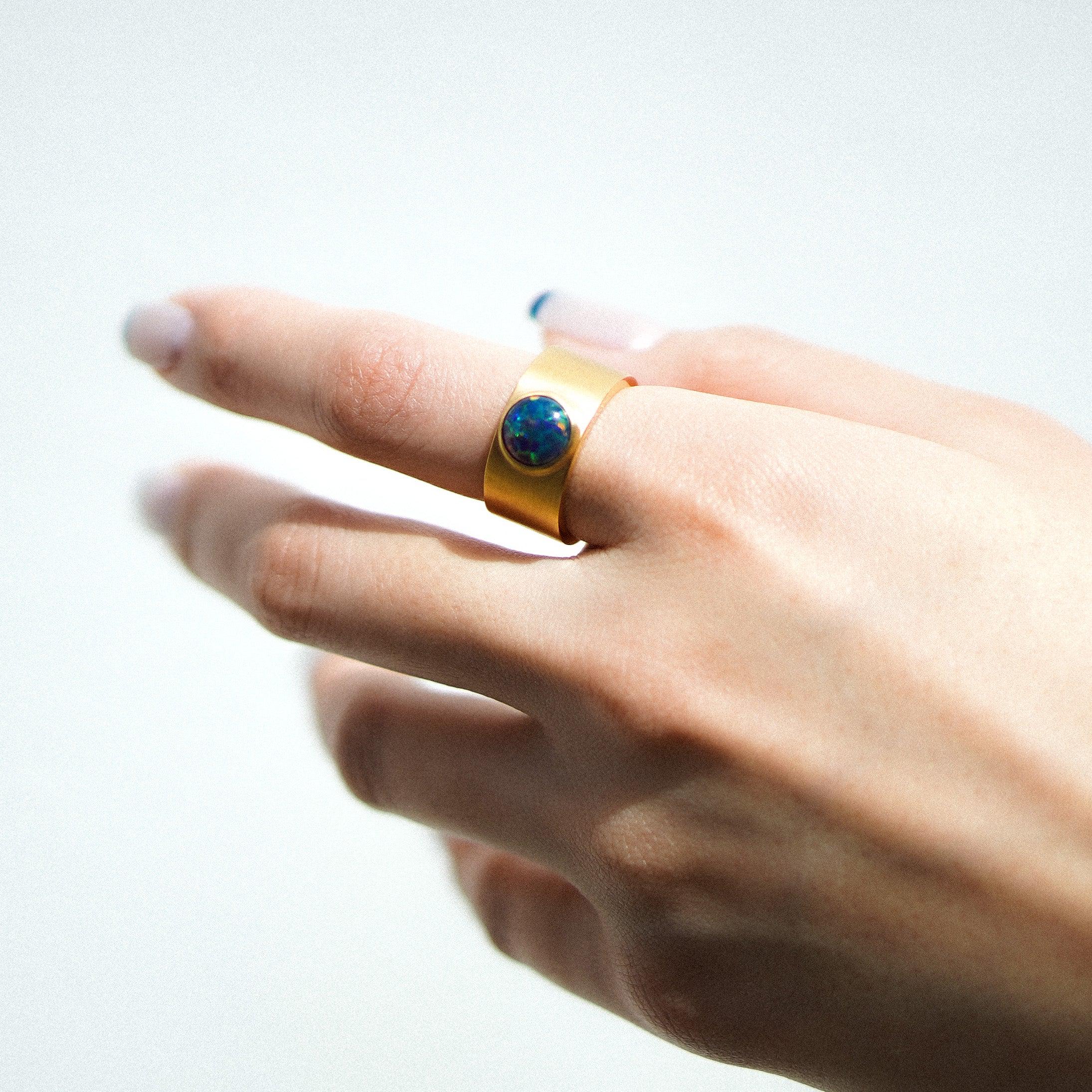 archaic opal ring.