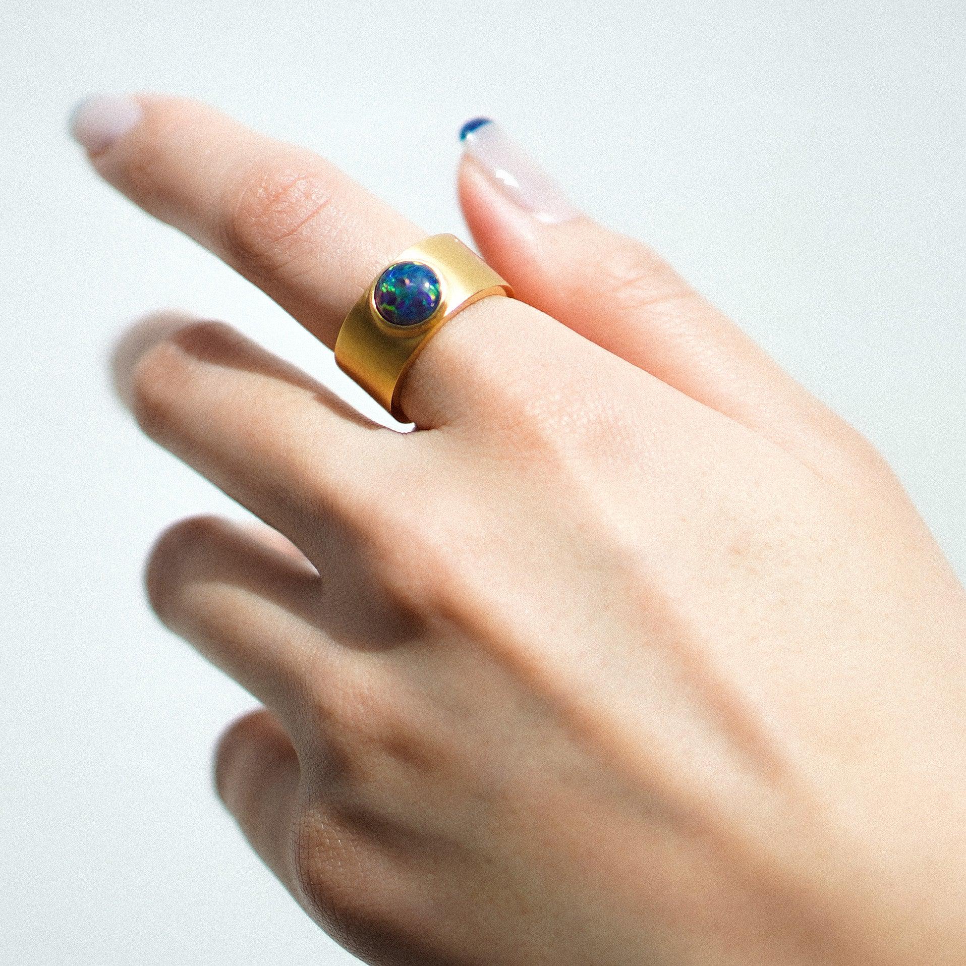 archaic opal ring.