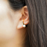 lunatum akoya earcuff.