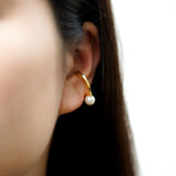 lunatum akoya earcuff.
