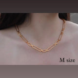 square chain necklace.