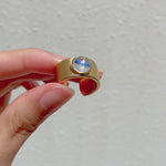 Archaic Moissanite Ring.
