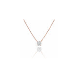 ソリティアモアサナイトネックレス 0.5ct/1ct.