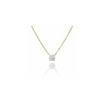 ソリティアモアサナイトネックレス 0.5ct/1ct.