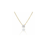 ソリティアモアサナイトネックレス 0.5ct/1ct.