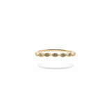 Oculus Ring with Green Moissanite.
