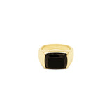 Rectangle Black Onyx Ring.