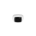 Rectangle Black Onyx Ring.