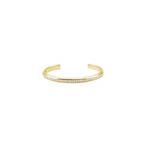 Silver Moissanite Bangle.