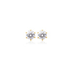 Small Moissanite Studs 0.1ct/0.3ct.