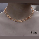 square chain necklace.