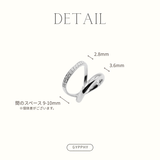 DOUBLE STRING MOISSANITE RING