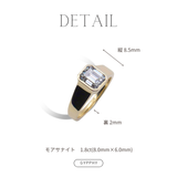 8×6 Emerald Moissanite Bezel Ring