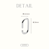 <tc>Rounded rectangle ear-cuff</tc>