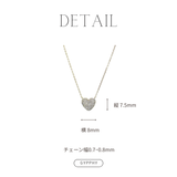 pave heart necklace