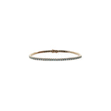 Tennis Bracelet 2.0 with teal blue Moissanite