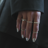 Emerald Moissanite Full Eternity Ring - Side Ver.