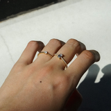 Emerald Moissanite Full Eternity Ring - Vertical Ver.