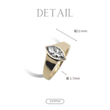 5.5×11 Marquise Moissanite Bezel Ring