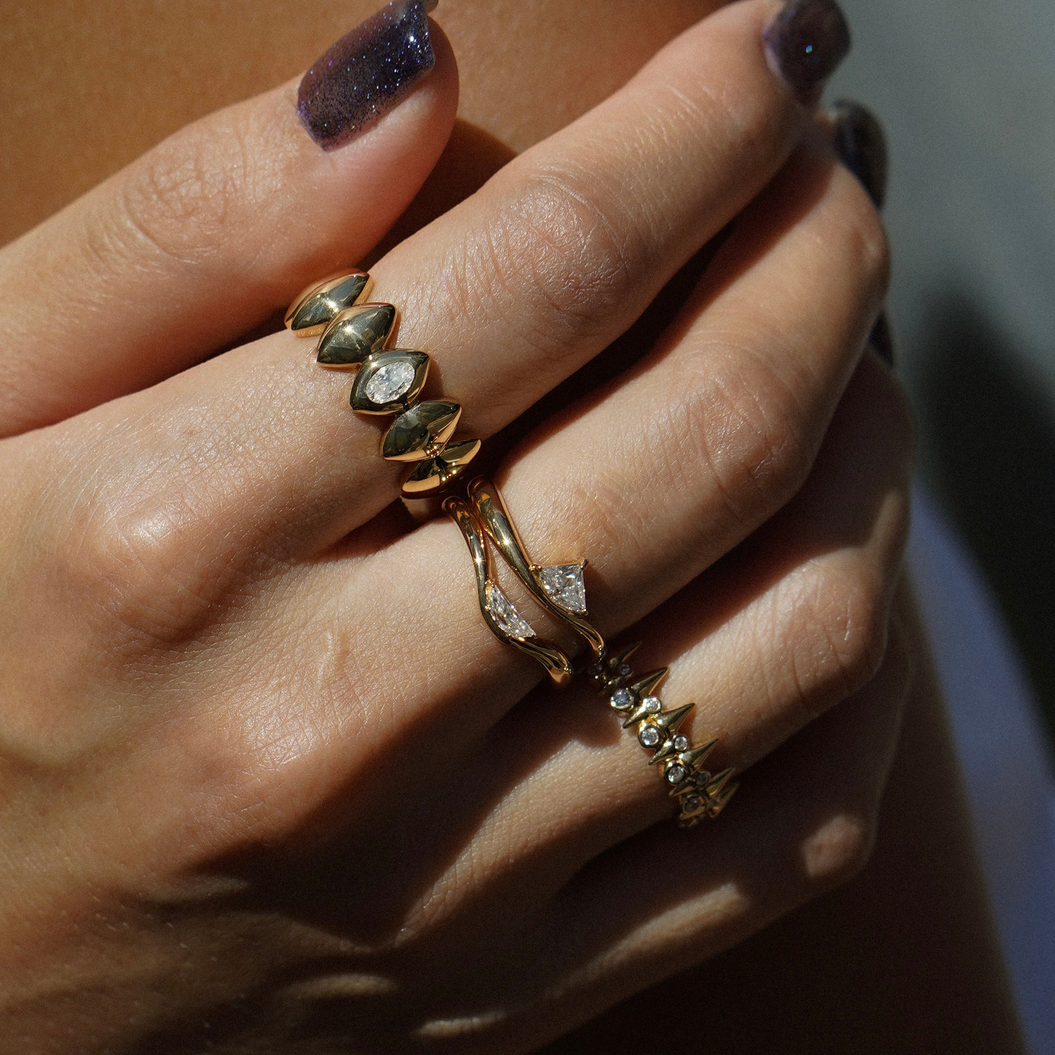 korōnē wide ring.