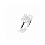 pave heart ring.