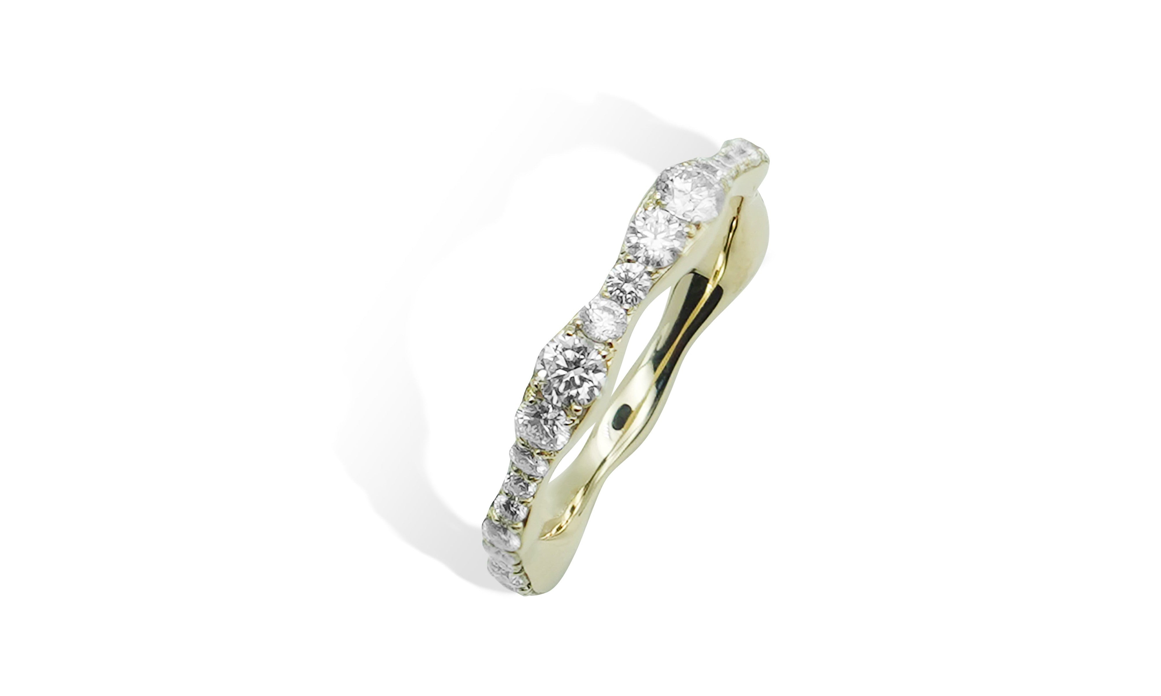wavy full eternity ring.