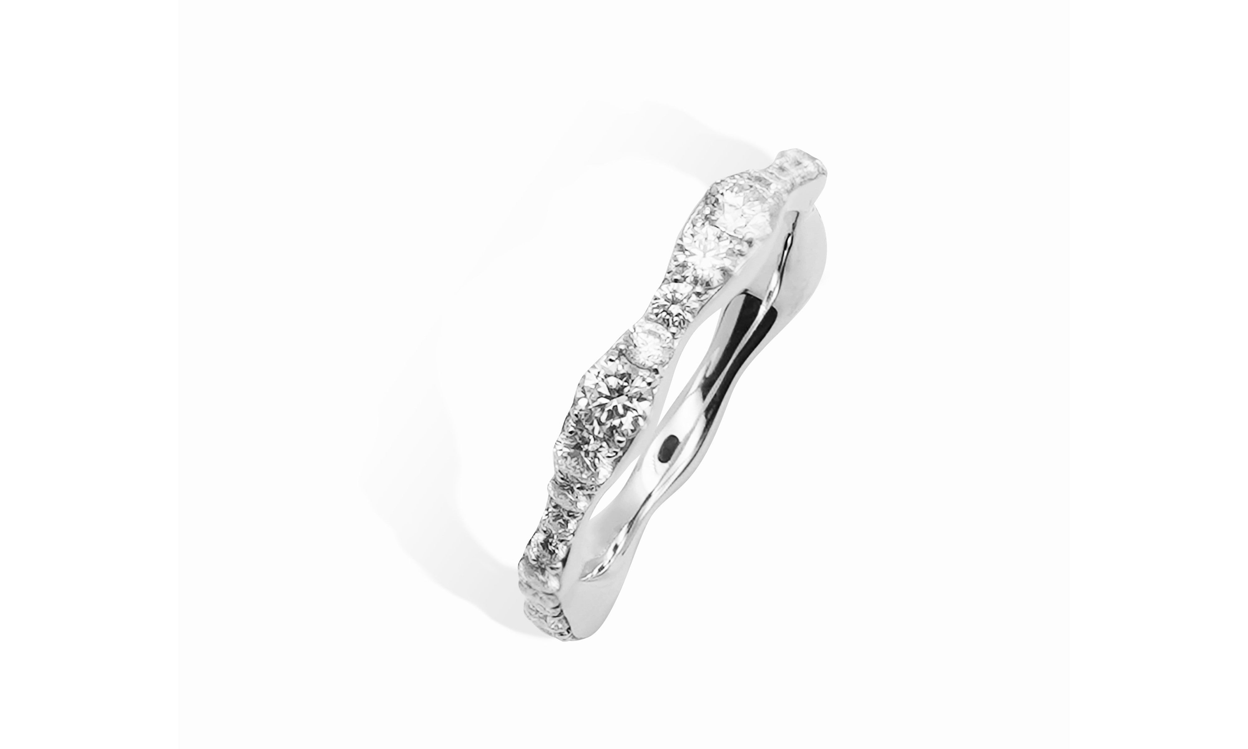 wavy full eternity ring.