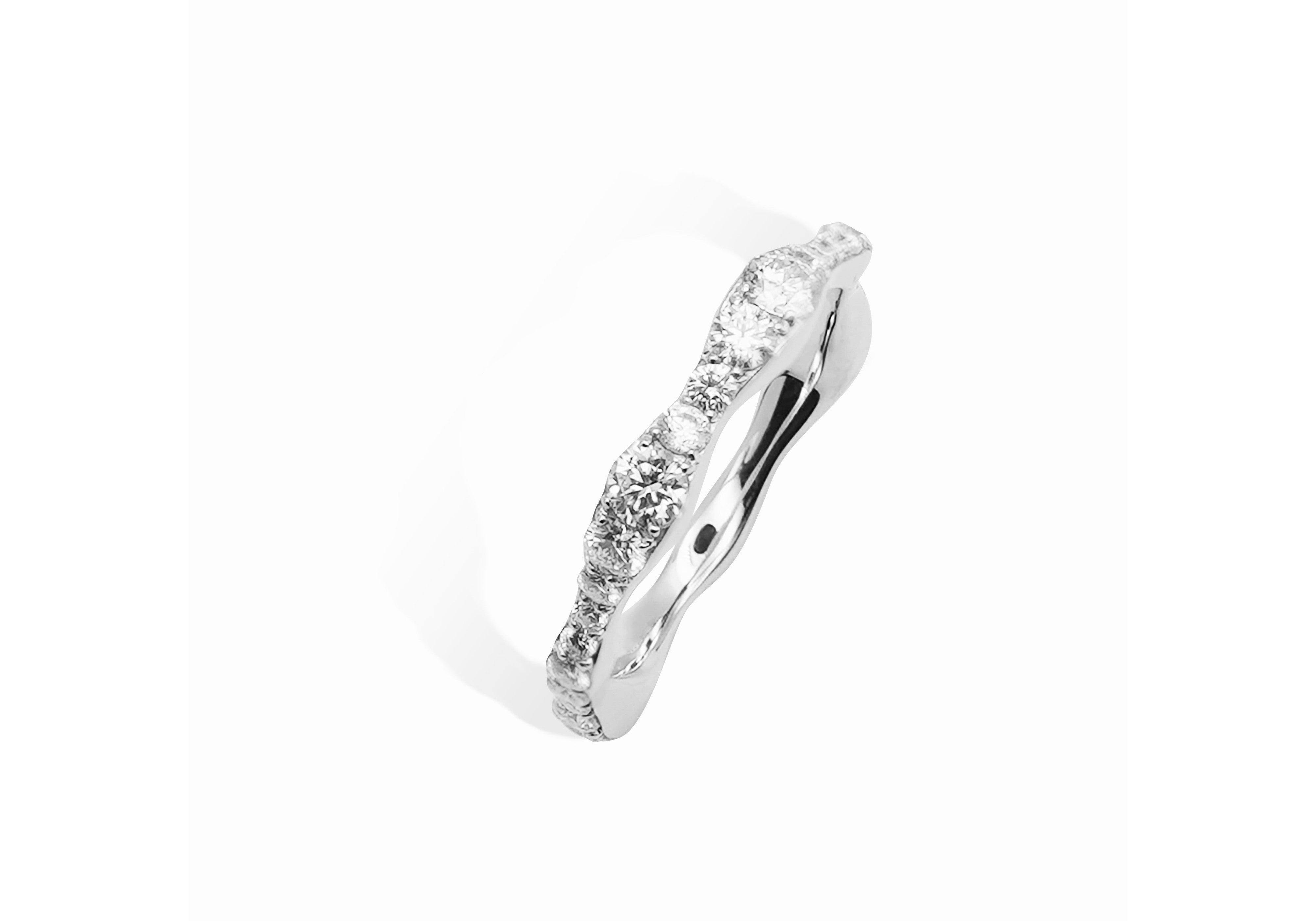 wavy full eternity ring.