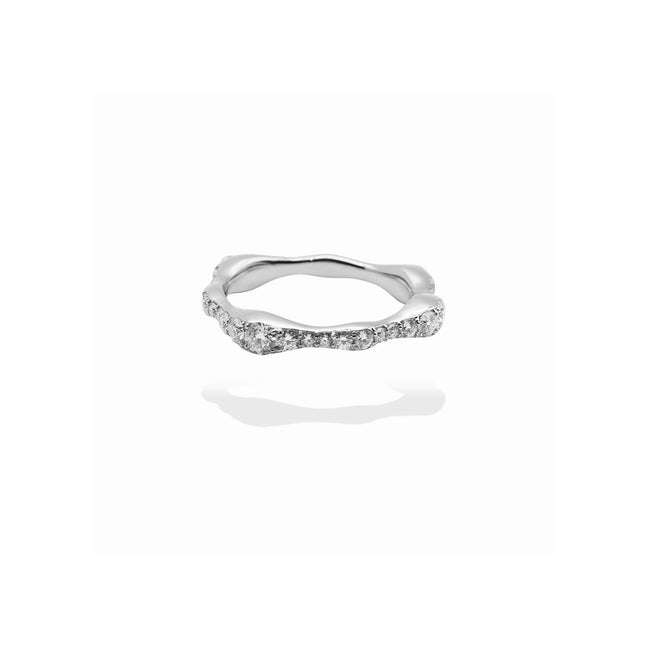 wavy full eternity ring.