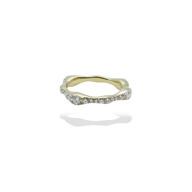 wavy full eternity ring.