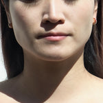 Enamel Moissanite Earring.