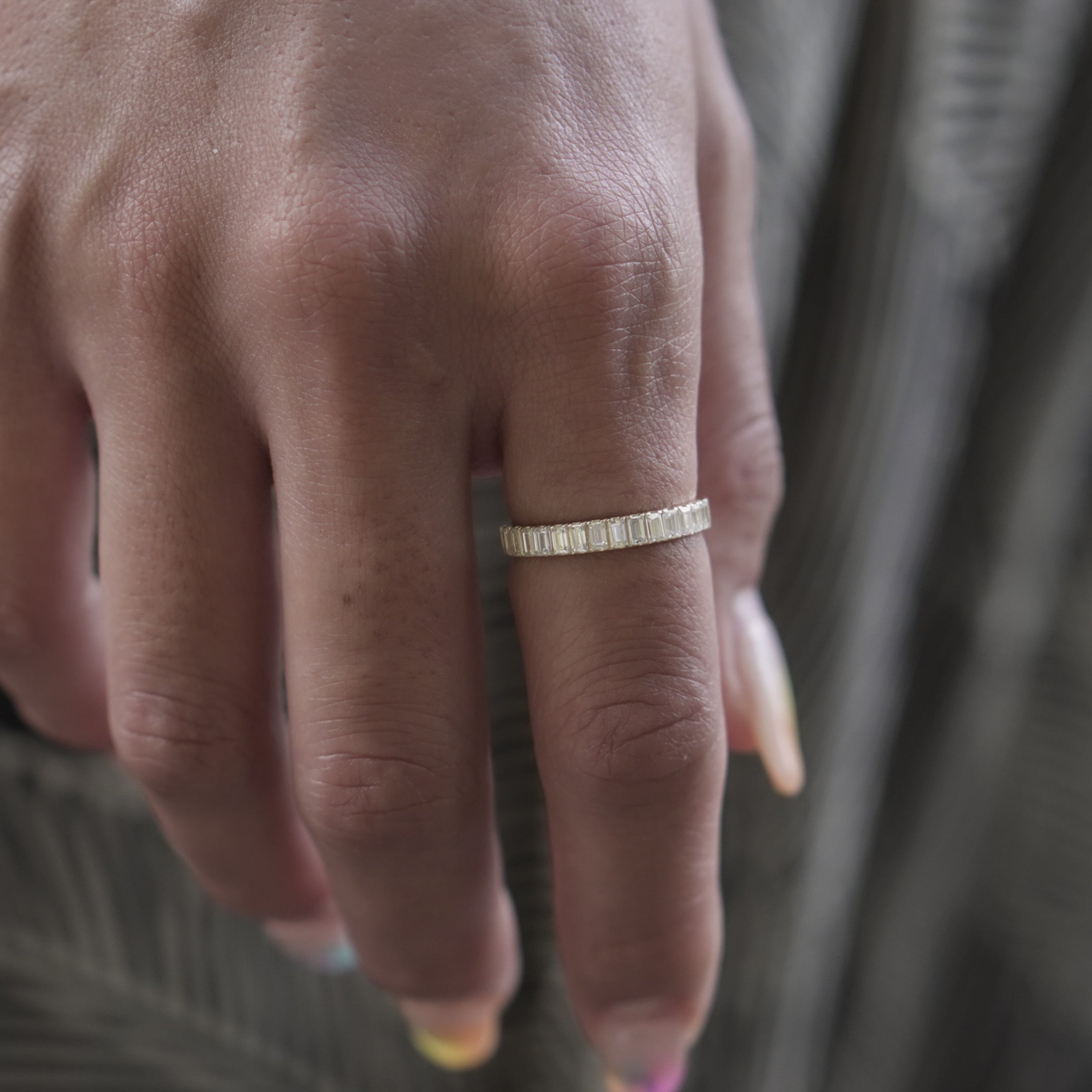 Baguette Half Eternity Ring.