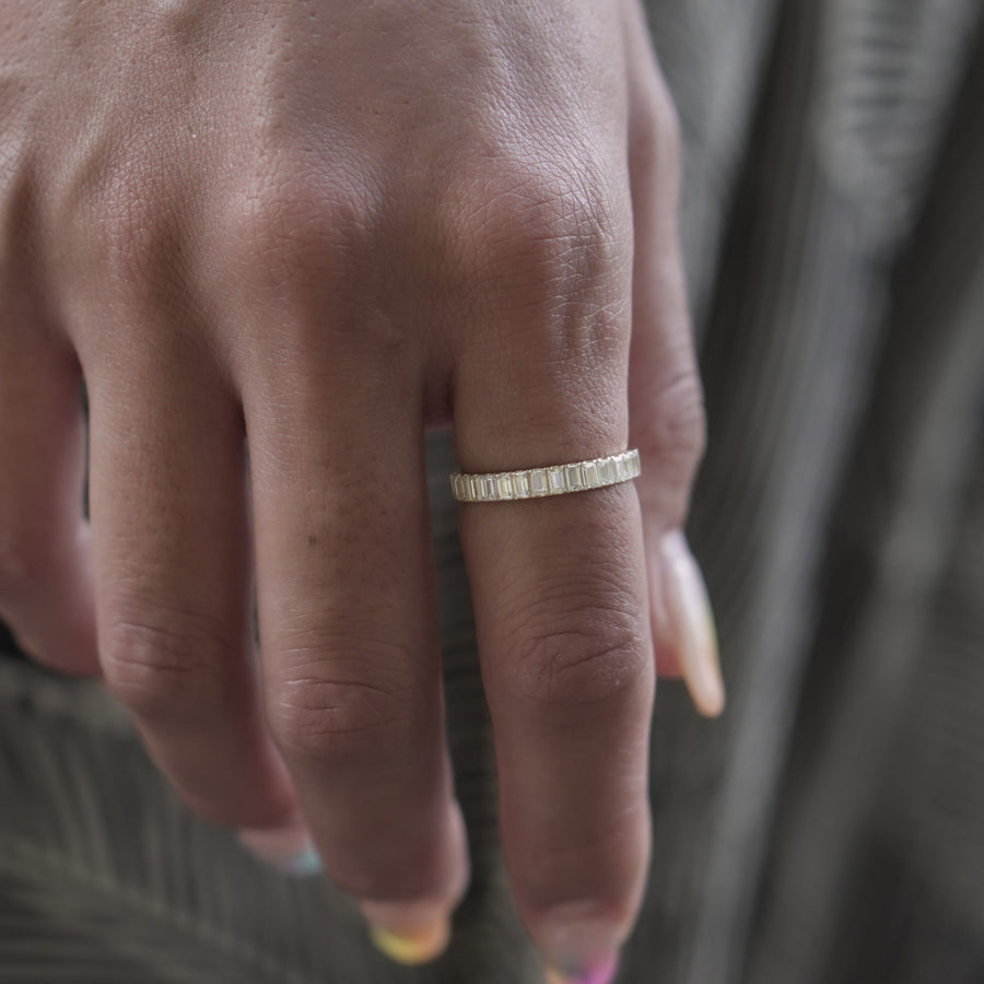 Baguette Half Eternity Ring