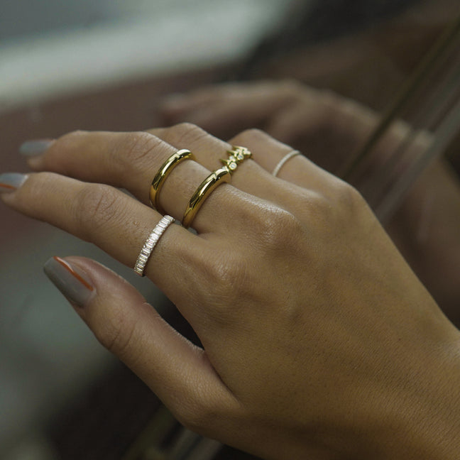 Baguette Half Eternity Ring.