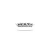 Vesica Piscis Round Full Eternity Ring