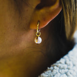 wrap akoya pearl hoop pierce