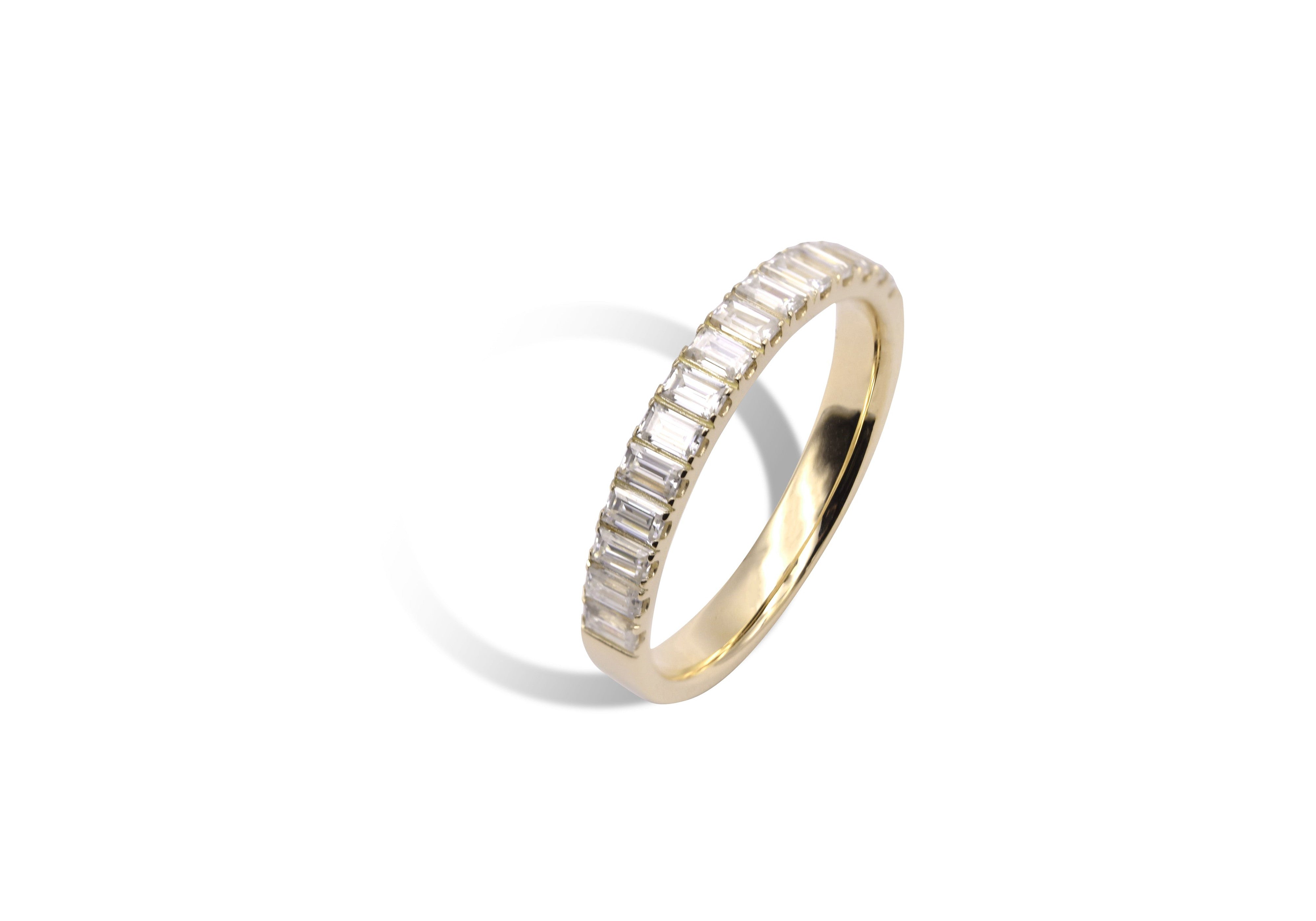 Baguette Half Eternity Ring.